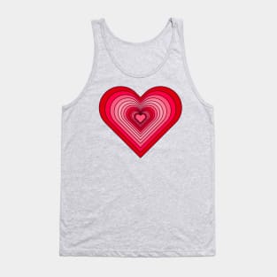 Falling in Love Valentine's Day Heart Pattern Tank Top